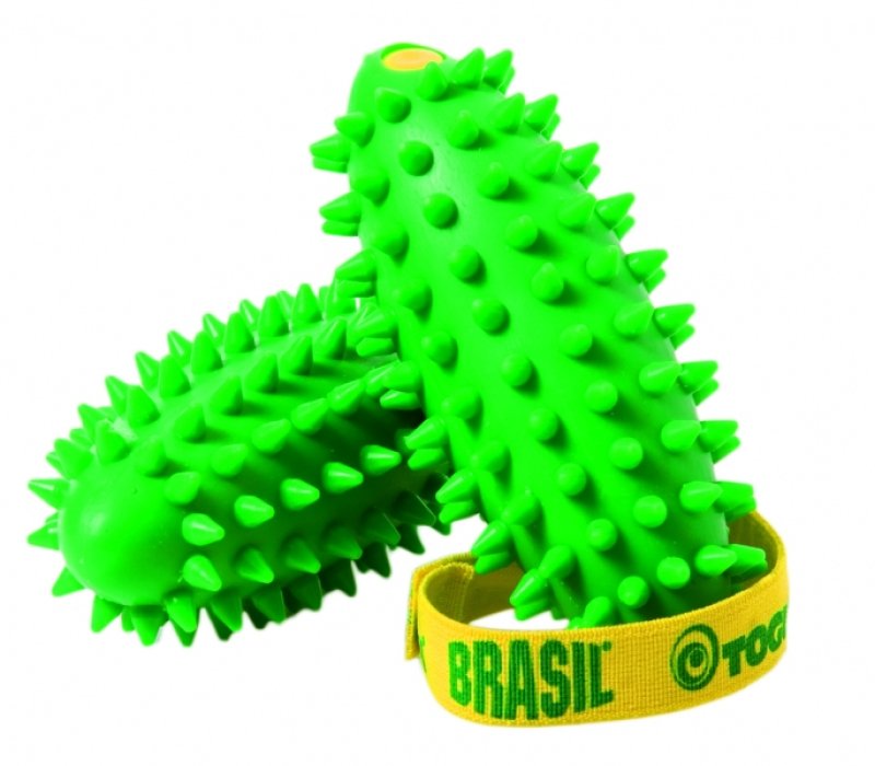 Massage ball Brasil, set of 2, green