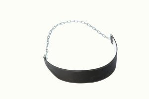 Leather dip belt with snap hook Leather dip belt with snap hook