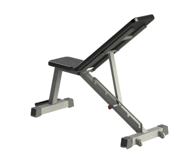 Gravity Z Adjustable Bench with wheels, 4 adjustment angles
