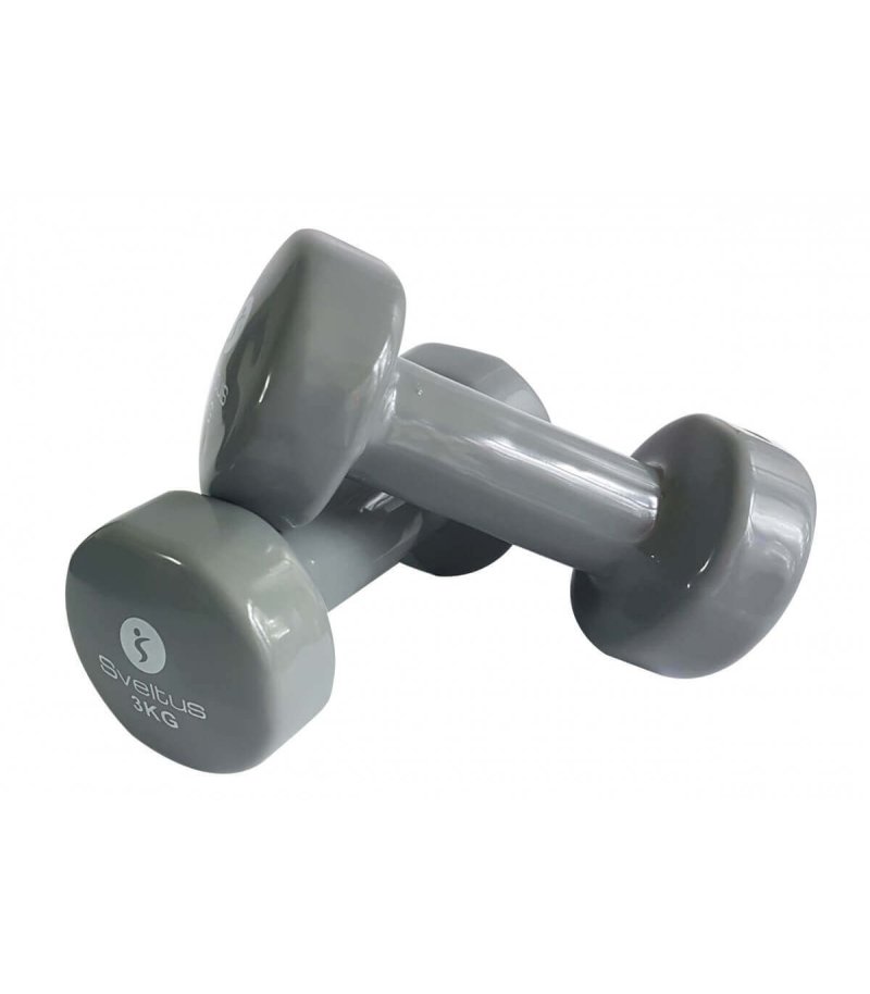 Vinyl-coated dumbbells 3 kg x2