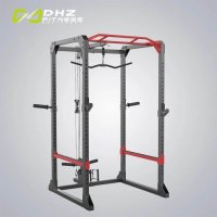 DHZ Fitness HOME Combined Squat Rack frame pearlblack, green with cable pull DHZ Fitness HOME Combined Squat Rack frame pearlblack, green with cable pull