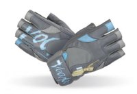 MADMAX voodoo Gloves for fitness, Women's, Mid grey / light blue